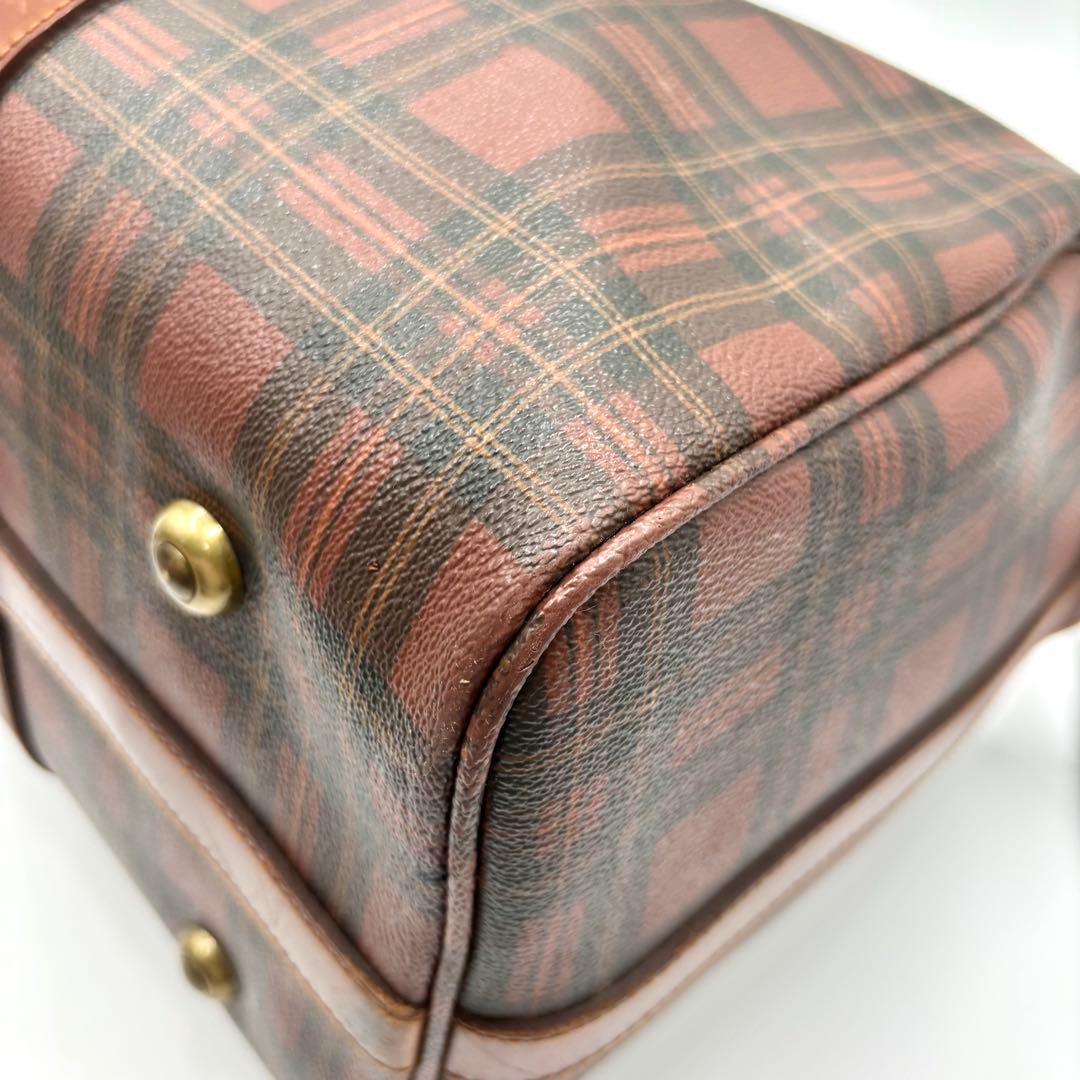 RALPH LAUREN 2way ボストンバッグ レッド チェック 希少