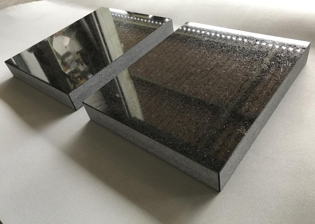 超最高級 天然黒御影石 オーディオボード●340×300×40●　ペア　送料無料