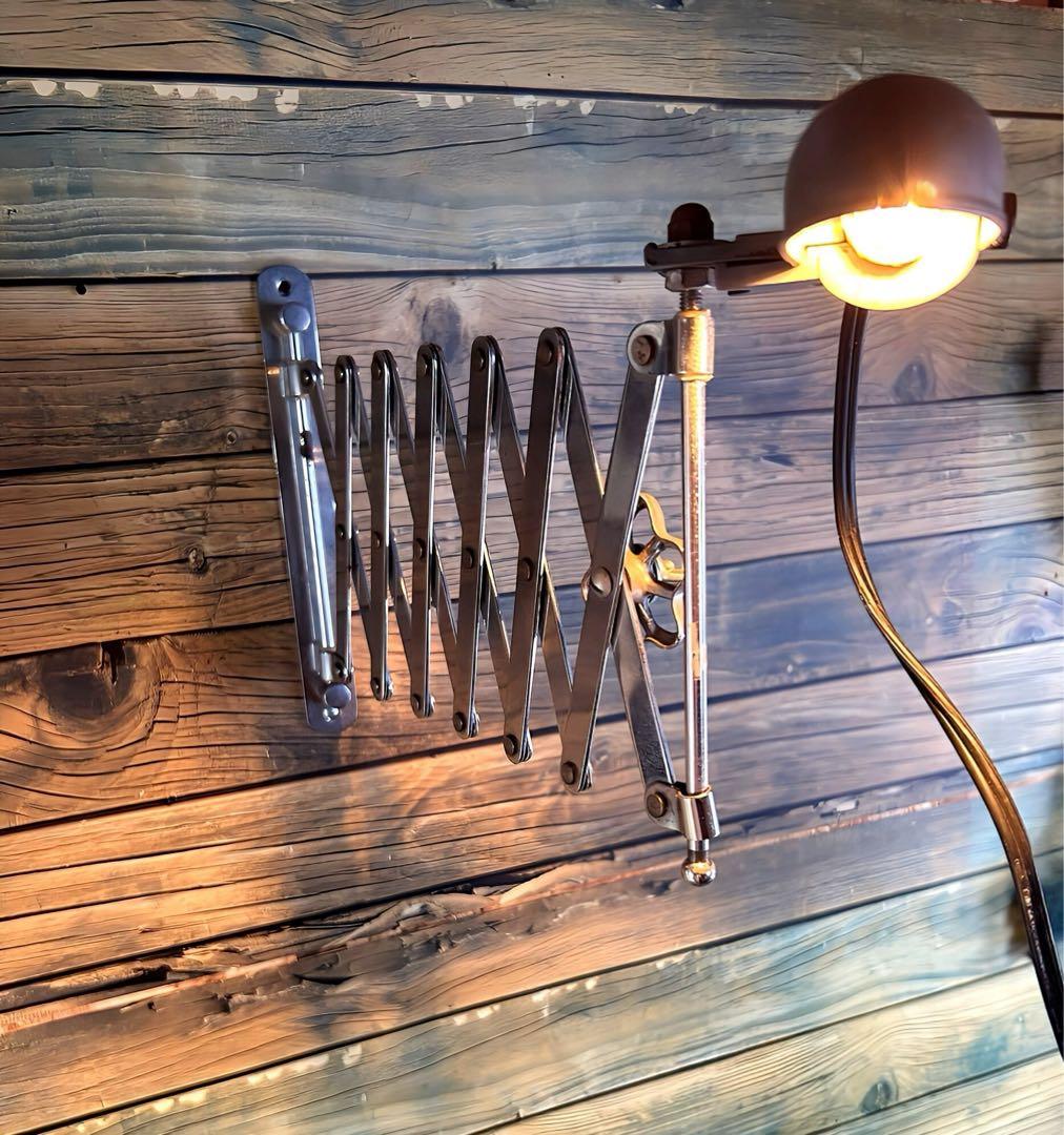 アンティーク シザーランプ インダストリアル