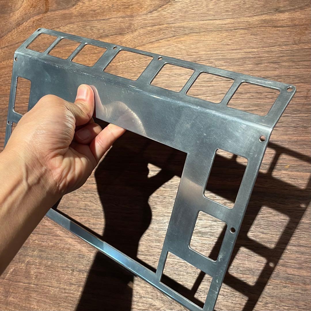 ランドローバー　ディフェンダー 2DINフェイスパネル td5 アルミ素地