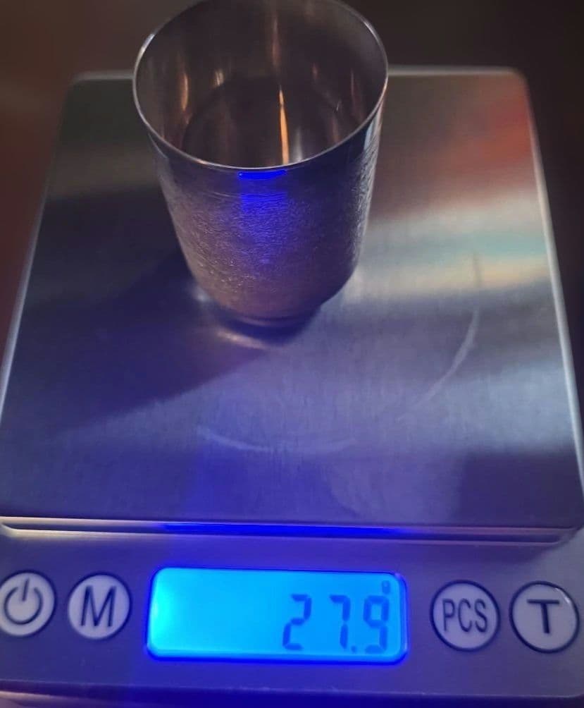 純銀のカップと木箱セット