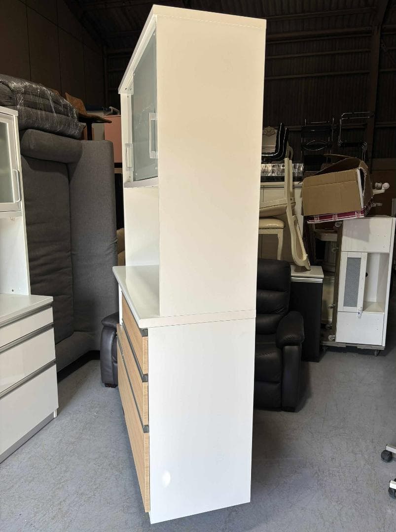 K MATSUDA 松田家具キッチンボード、食器棚、幅117cm Used