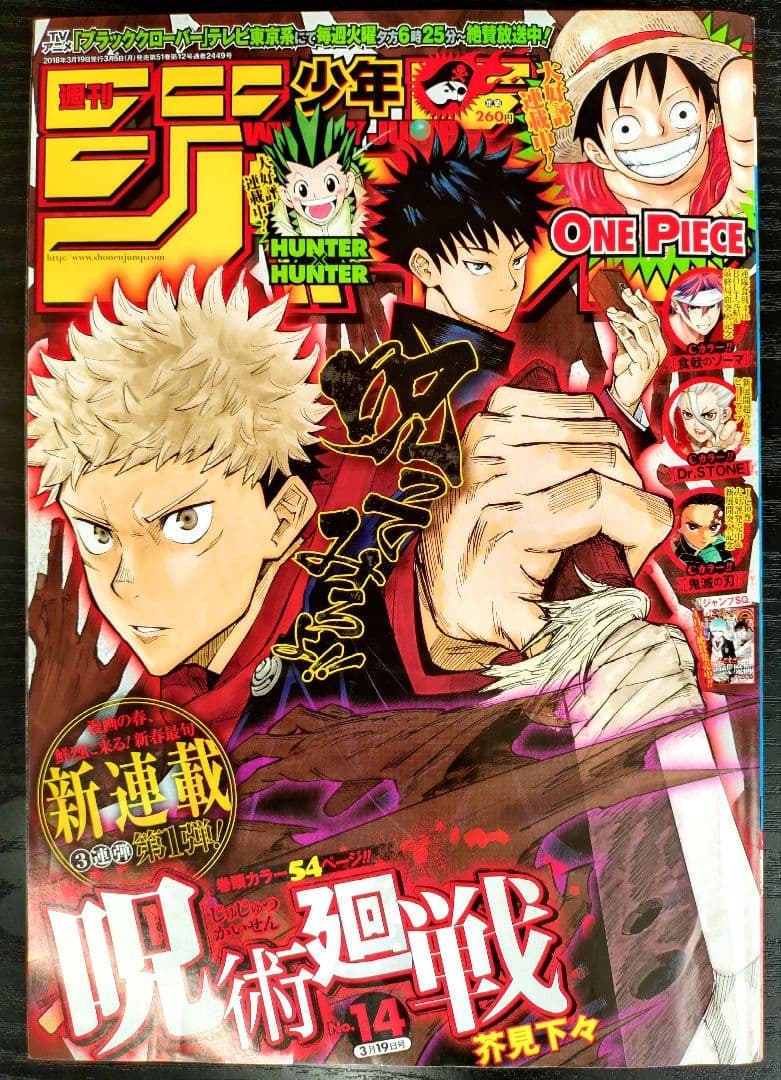【週刊少年ジャンプ2018年14号】新連載　呪術廻戦 b