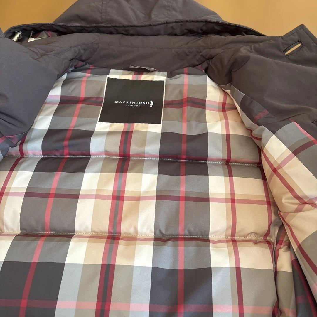 2/8限定価格MACKINTOSH フード付きブラウンダウンジャケット38