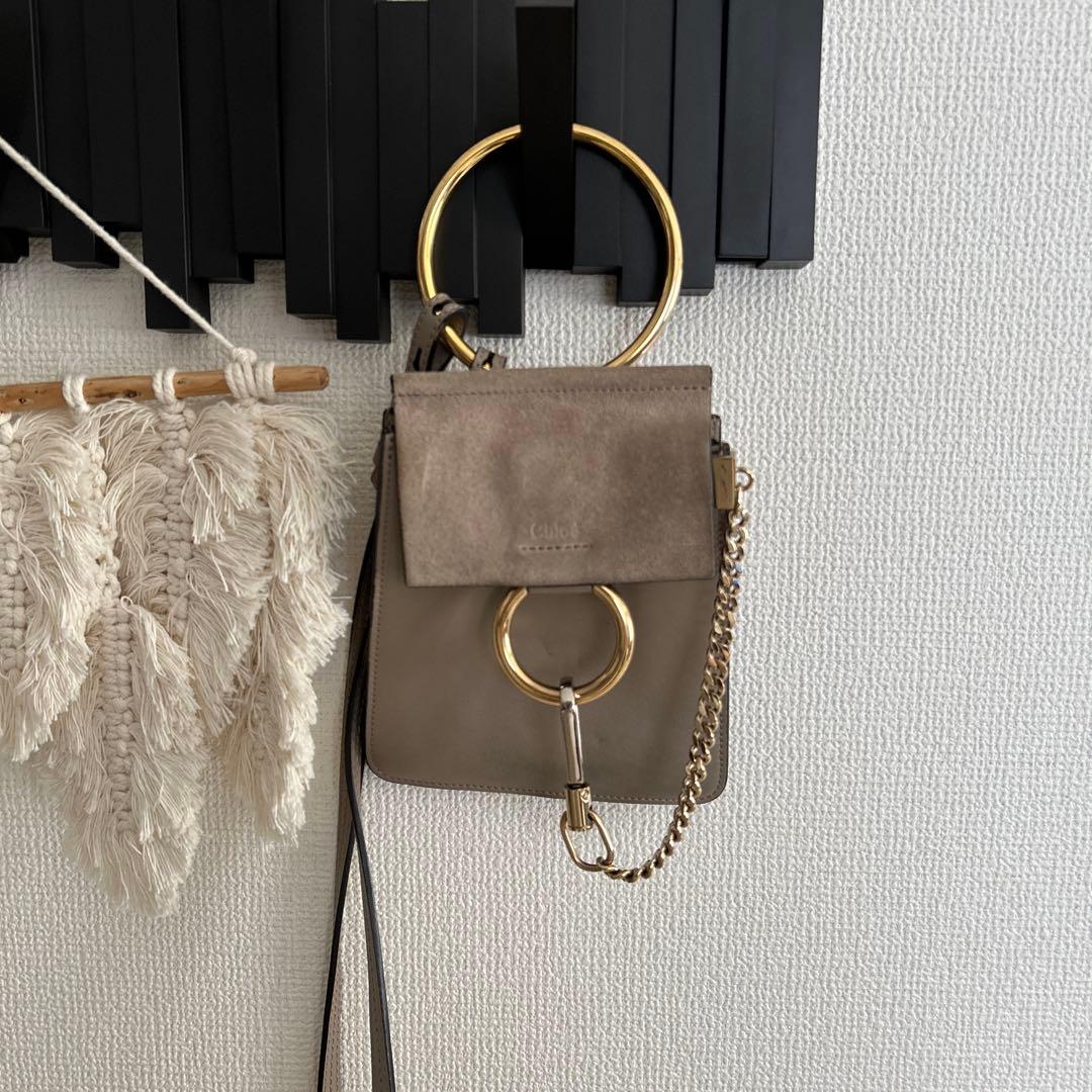 Chloé クロエ　faye フェイ　ショルダーバッグ　グレー