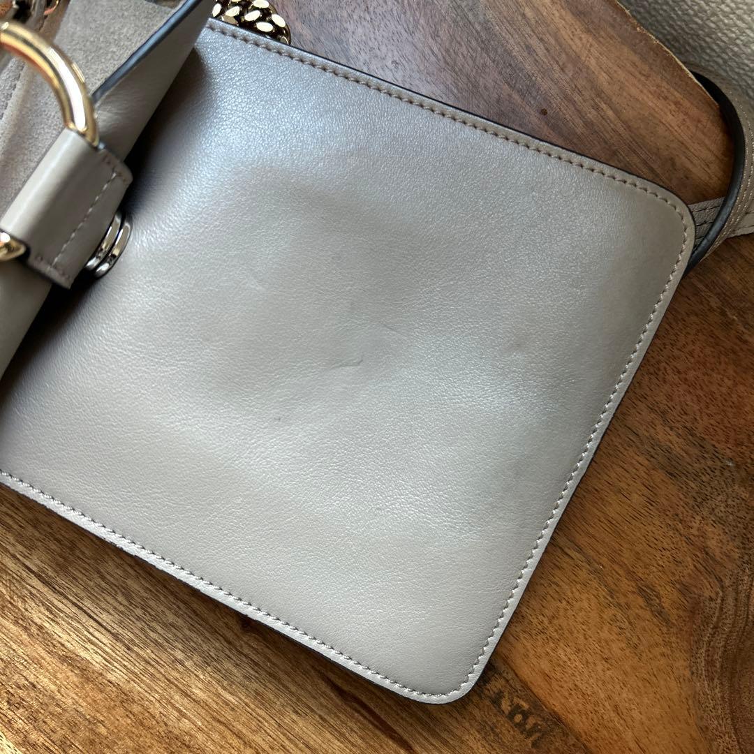 Chloé クロエ　faye フェイ　ショルダーバッグ　グレー