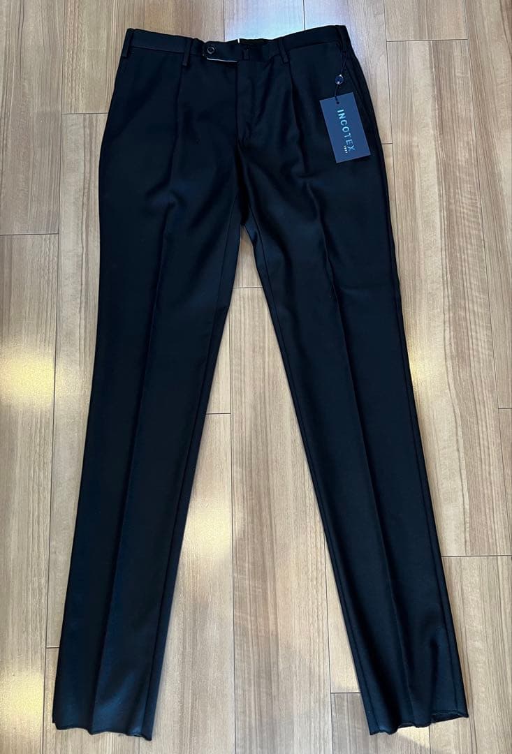 新品タグ付 INCOTEX 48 1T0N24 ブラック インコテックス
