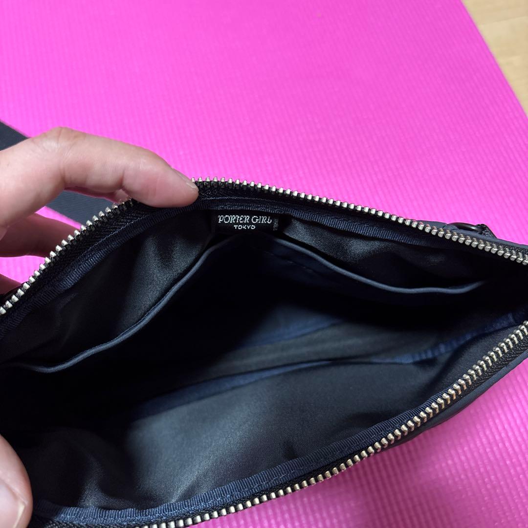 【極美品】PORTER GIRL ボディバッグ ネイビー