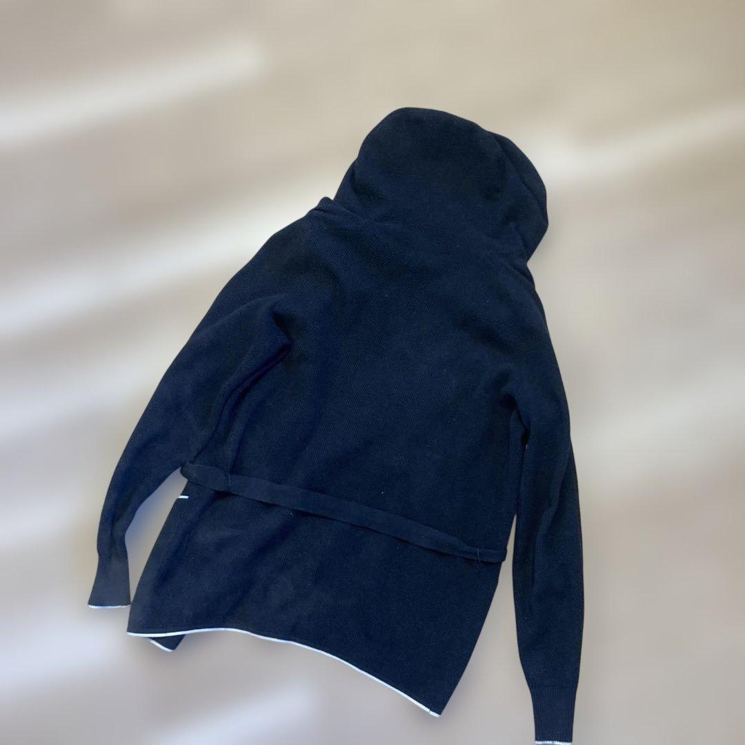 売約済み　MaxMara フード付きカーディガン 黒