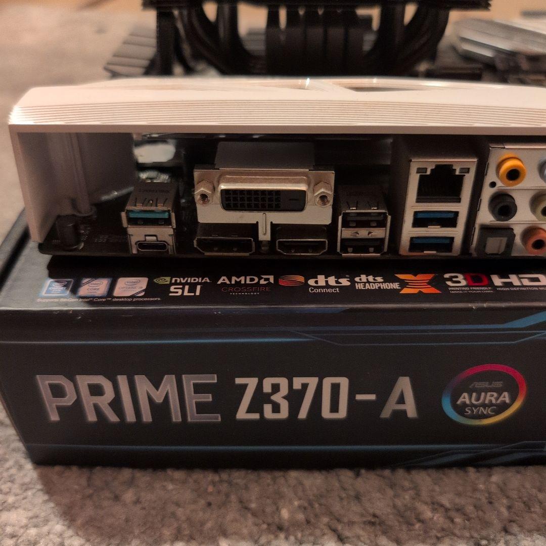 ASUS PRIME Z370-A+DARK ROCK3とi7-8700k付き