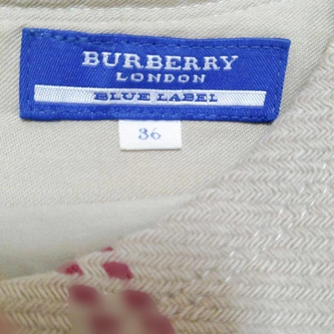 BURBERRY LONDON ブルーレーベル チェック ミニ ワンピース 36