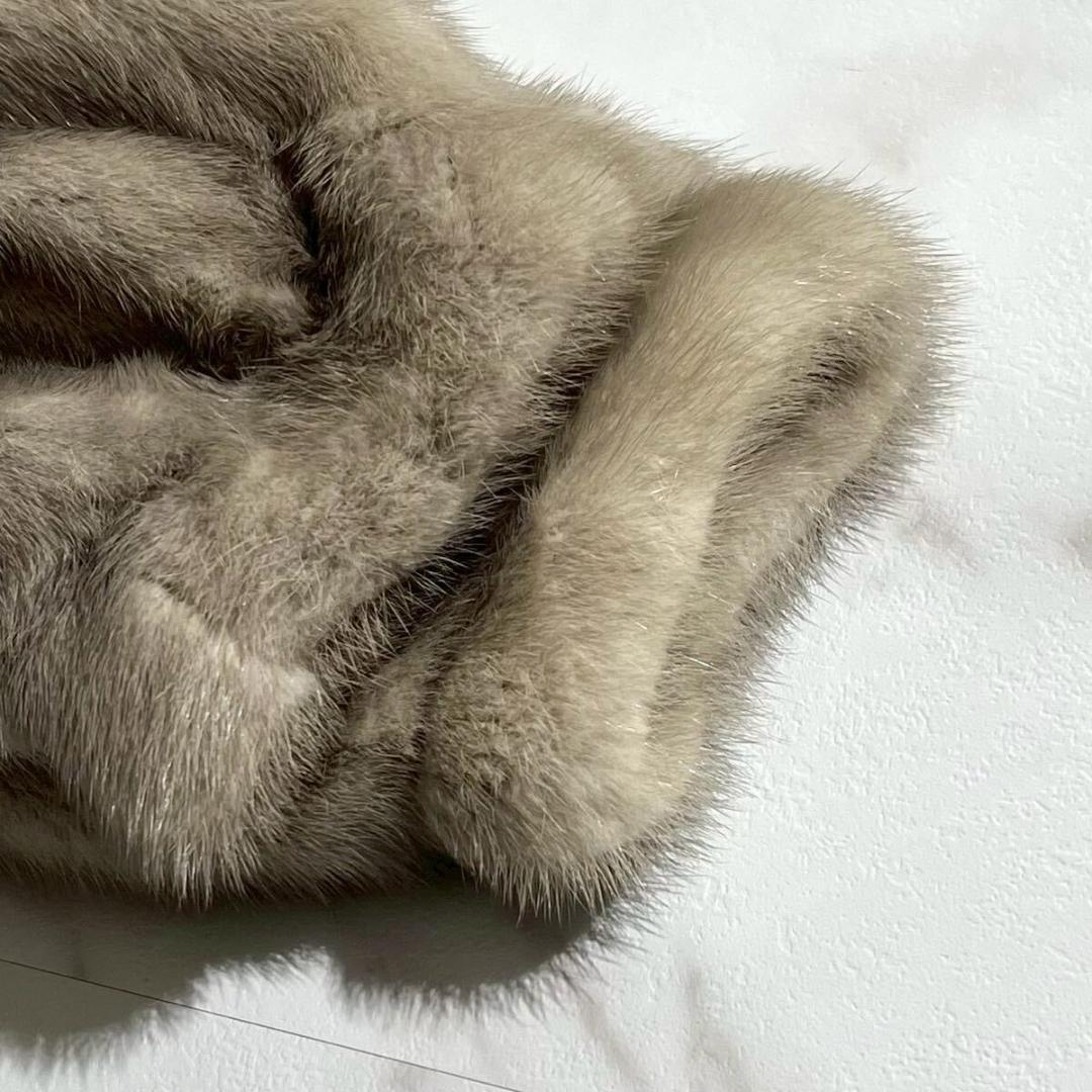 サファイヤミンク ロング リアルファー コート 毛皮 毛並み◎ レディース