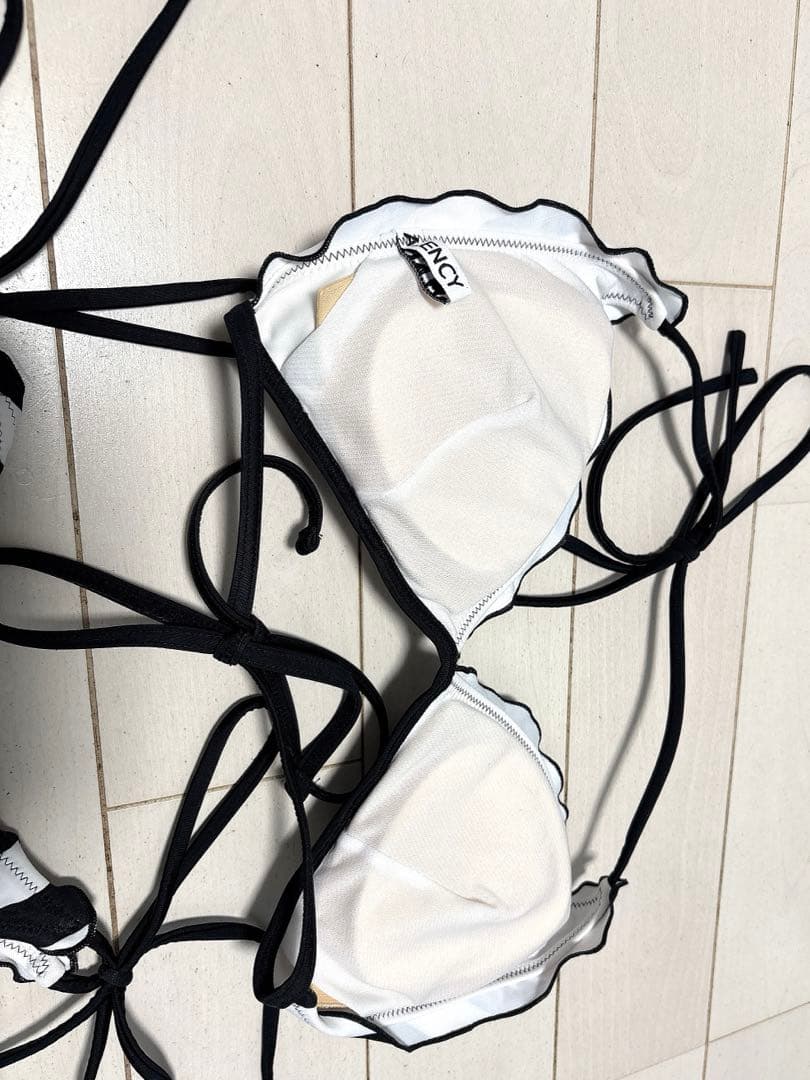 ALENCY アレンシー ストライプビキニ ブラック 水着