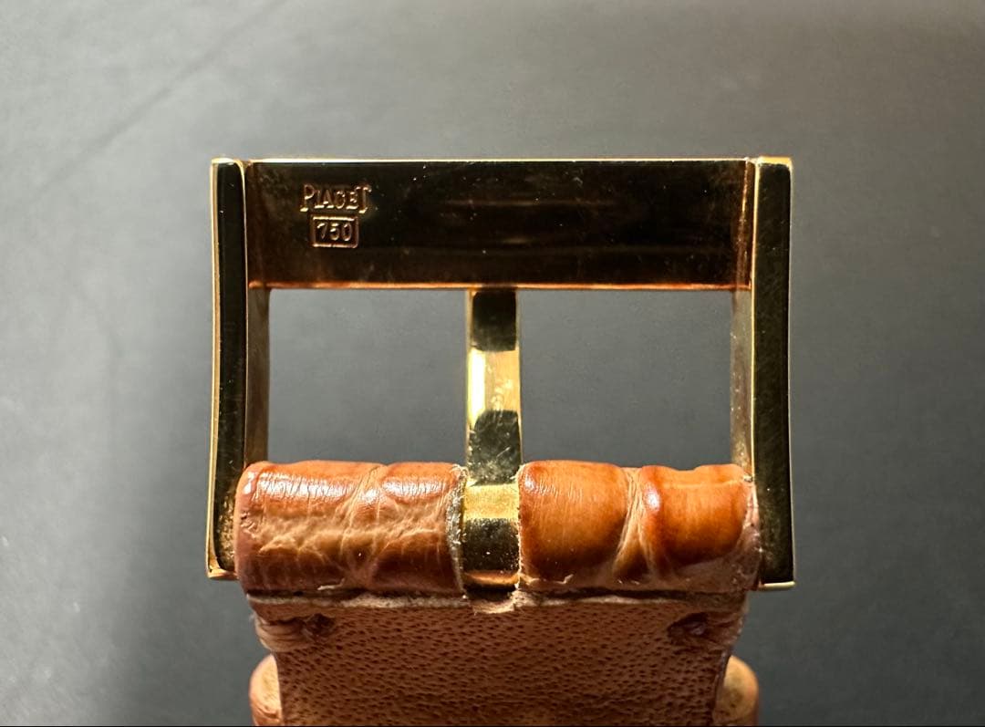 コ*ン様 Piaget タナグラYGｘ革 シャンパン文字盤　17243