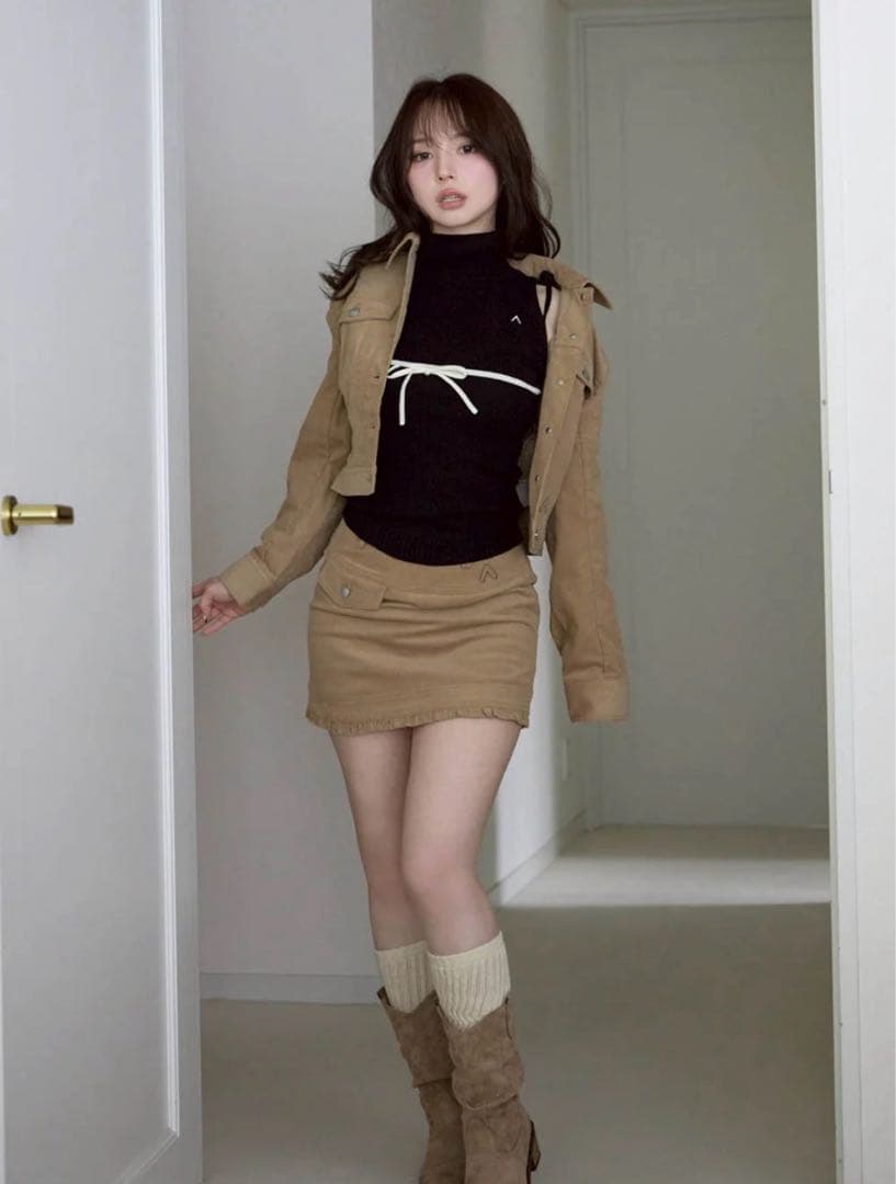 そ*様 【新品】ANDMARY♡Elsa corduroy mini skirt
