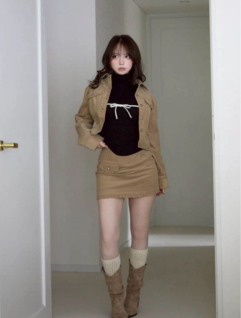 そ*様 【新品】ANDMARY♡Elsa corduroy mini skirt