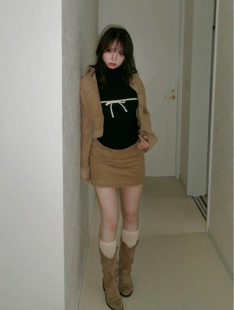 そ*様 【新品】ANDMARY♡Elsa corduroy mini skirt