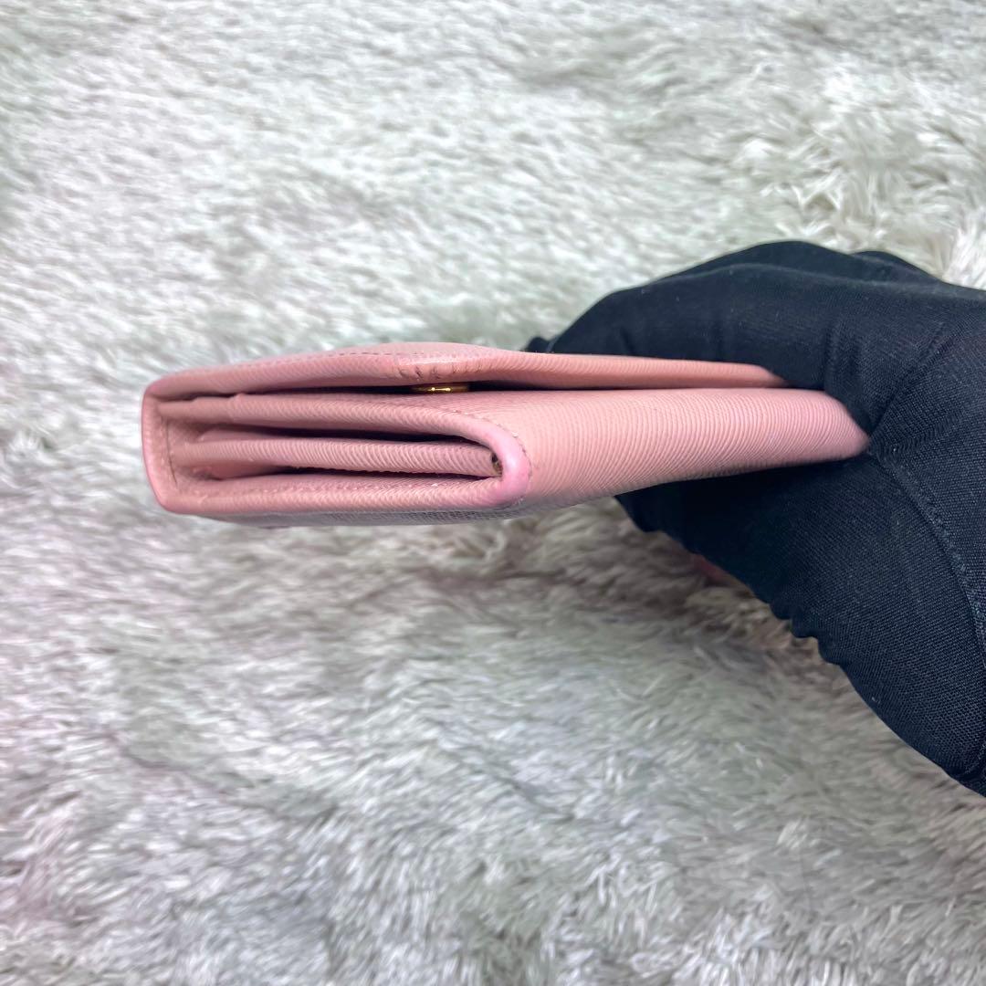 美品✨PRADA サフィアーノ　長財布　フラップ 1MH132