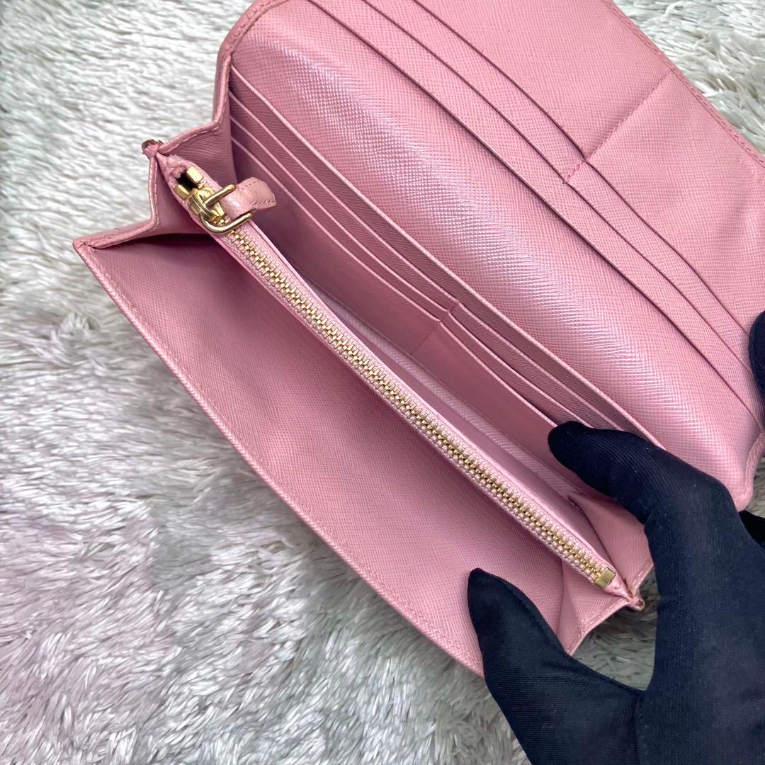 美品✨PRADA サフィアーノ　長財布　フラップ 1MH132