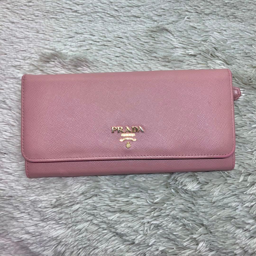 美品✨PRADA サフィアーノ　長財布　フラップ 1MH132