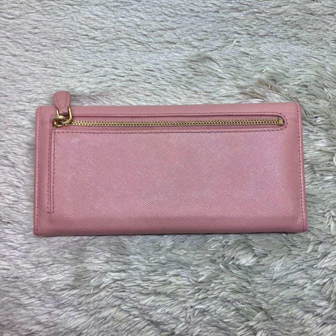美品✨PRADA サフィアーノ　長財布　フラップ 1MH132