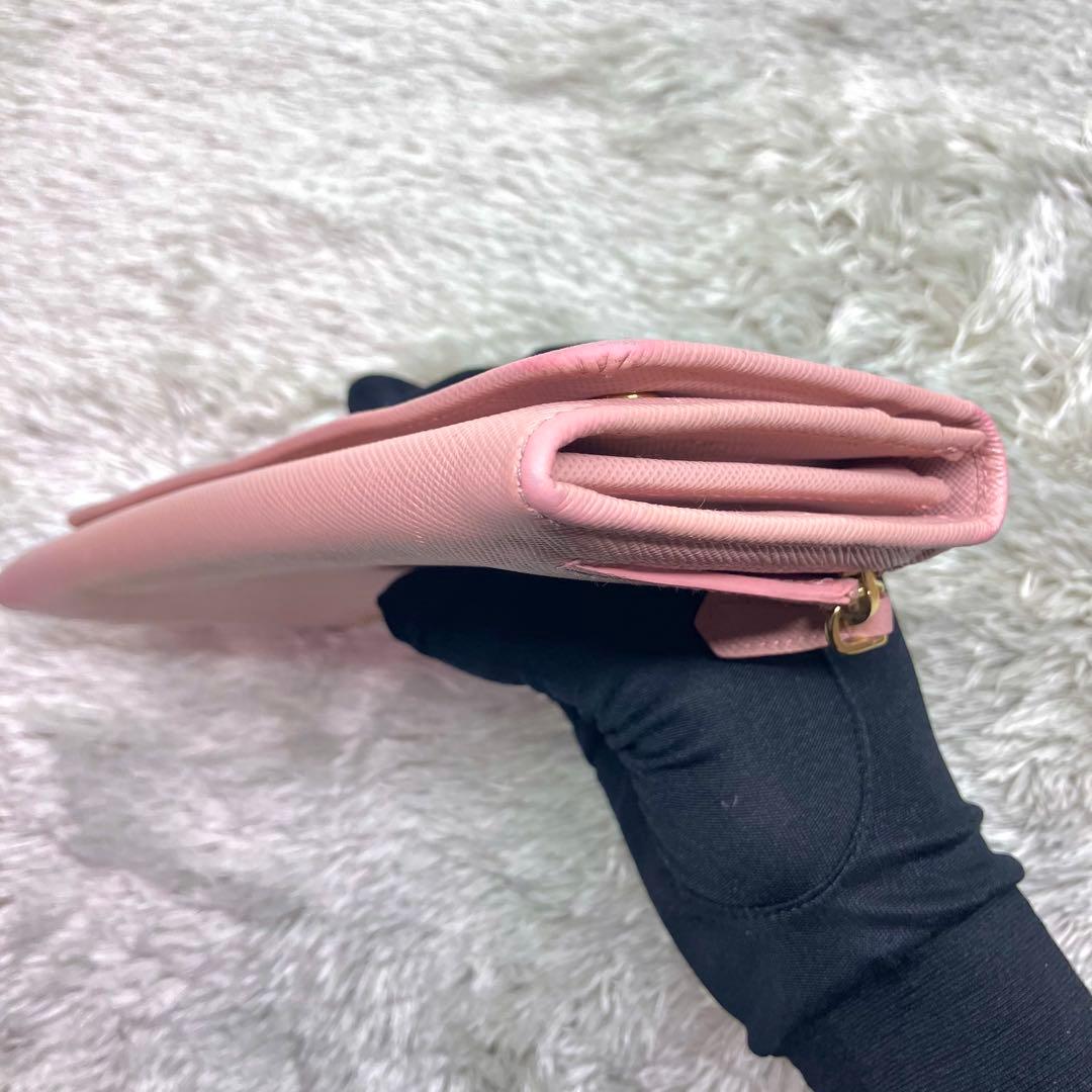 美品✨PRADA サフィアーノ　長財布　フラップ 1MH132