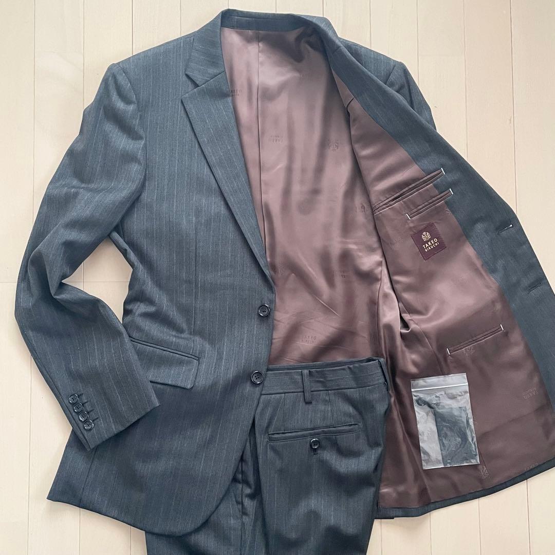 【XLサイズ位 MAF 美品】タケオキクチ スーツ ビジネス 4 セットアップ