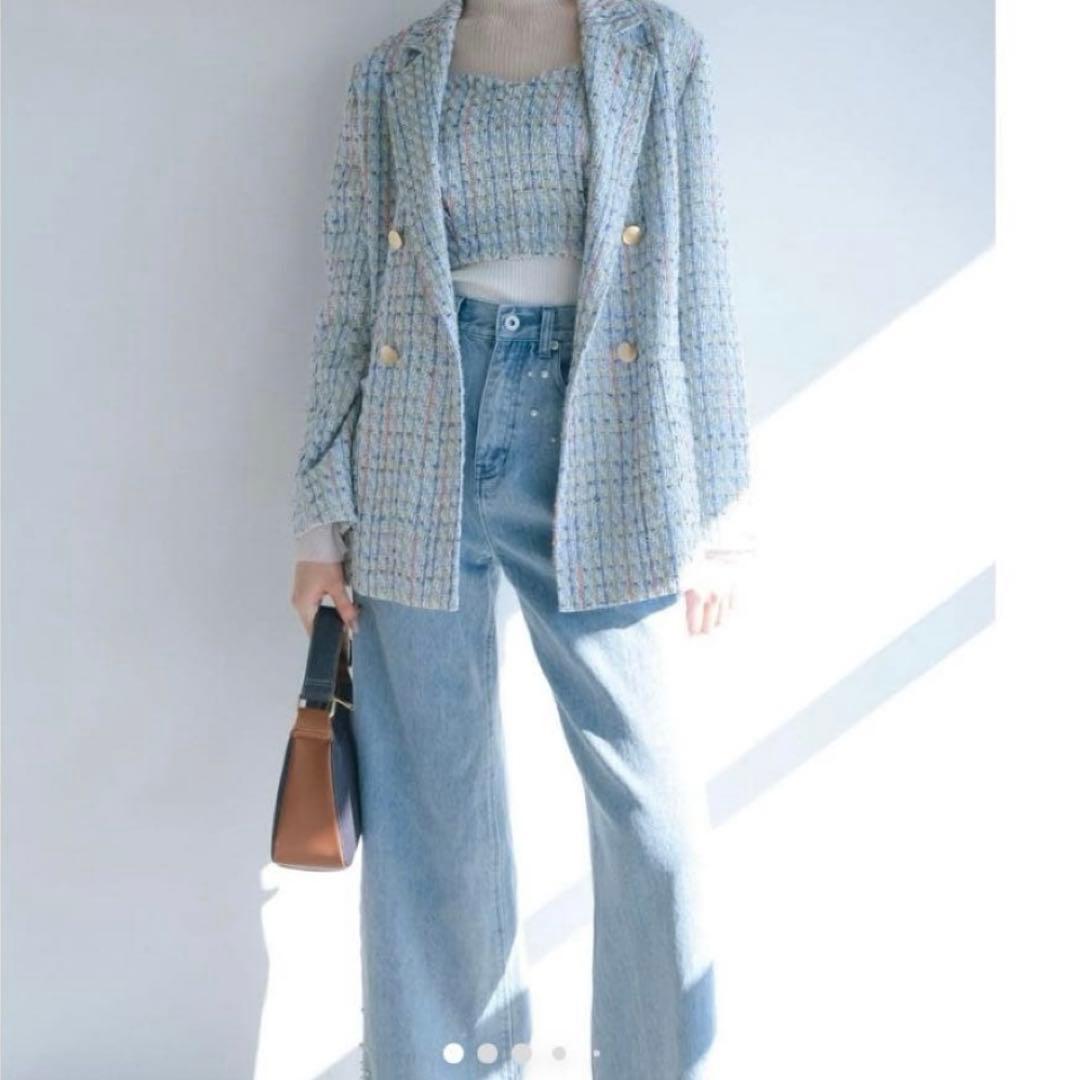 【新品未使用】 オリジナルツイードテーラードジャケット