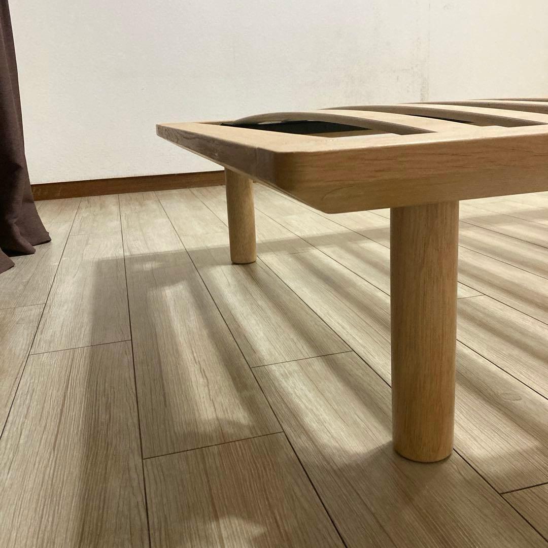 【自社配送エリア限定販売】MUJI/無印良品/オーク材木製ベッドフレームSサイズ