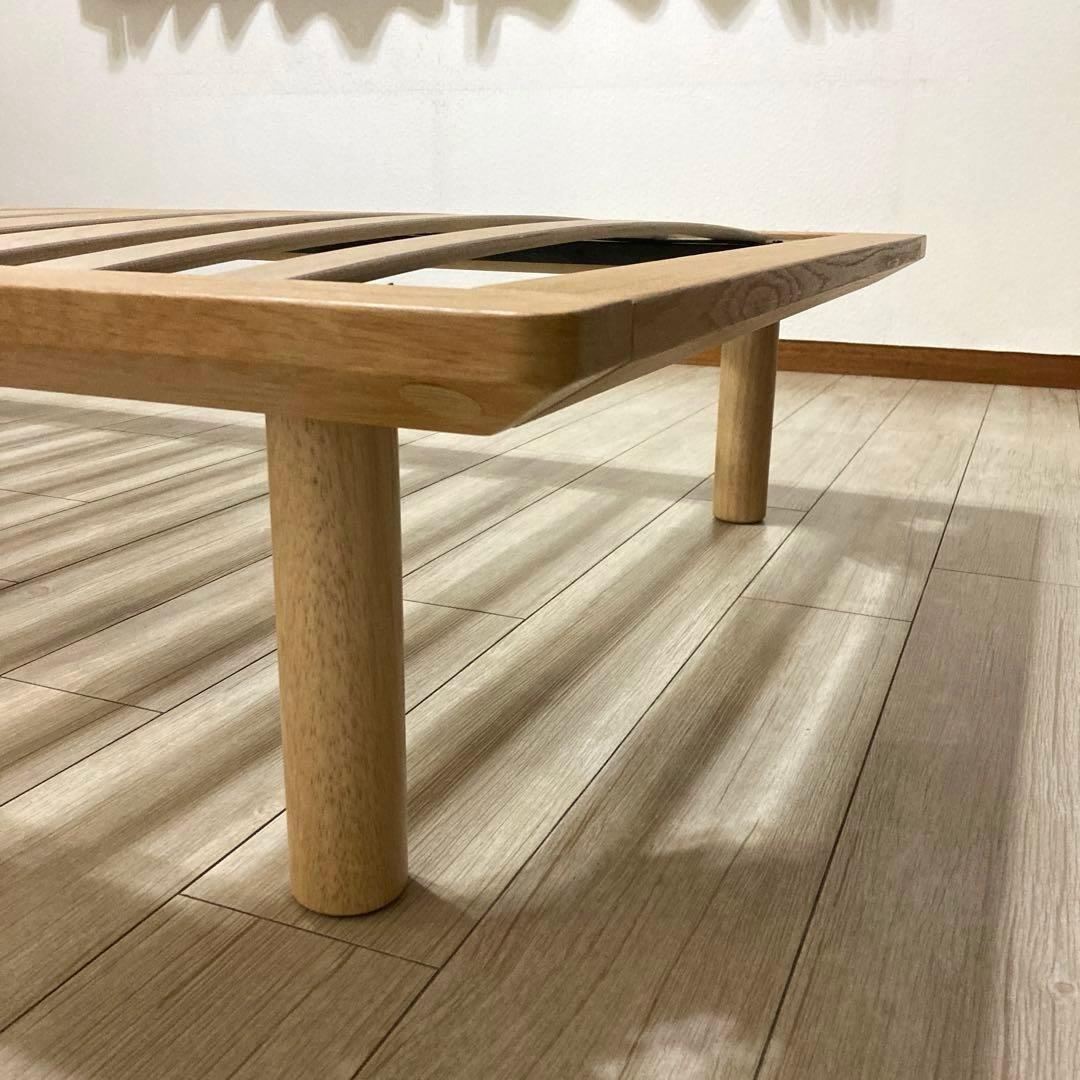 【自社配送エリア限定販売】MUJI/無印良品/オーク材木製ベッドフレームSサイズ