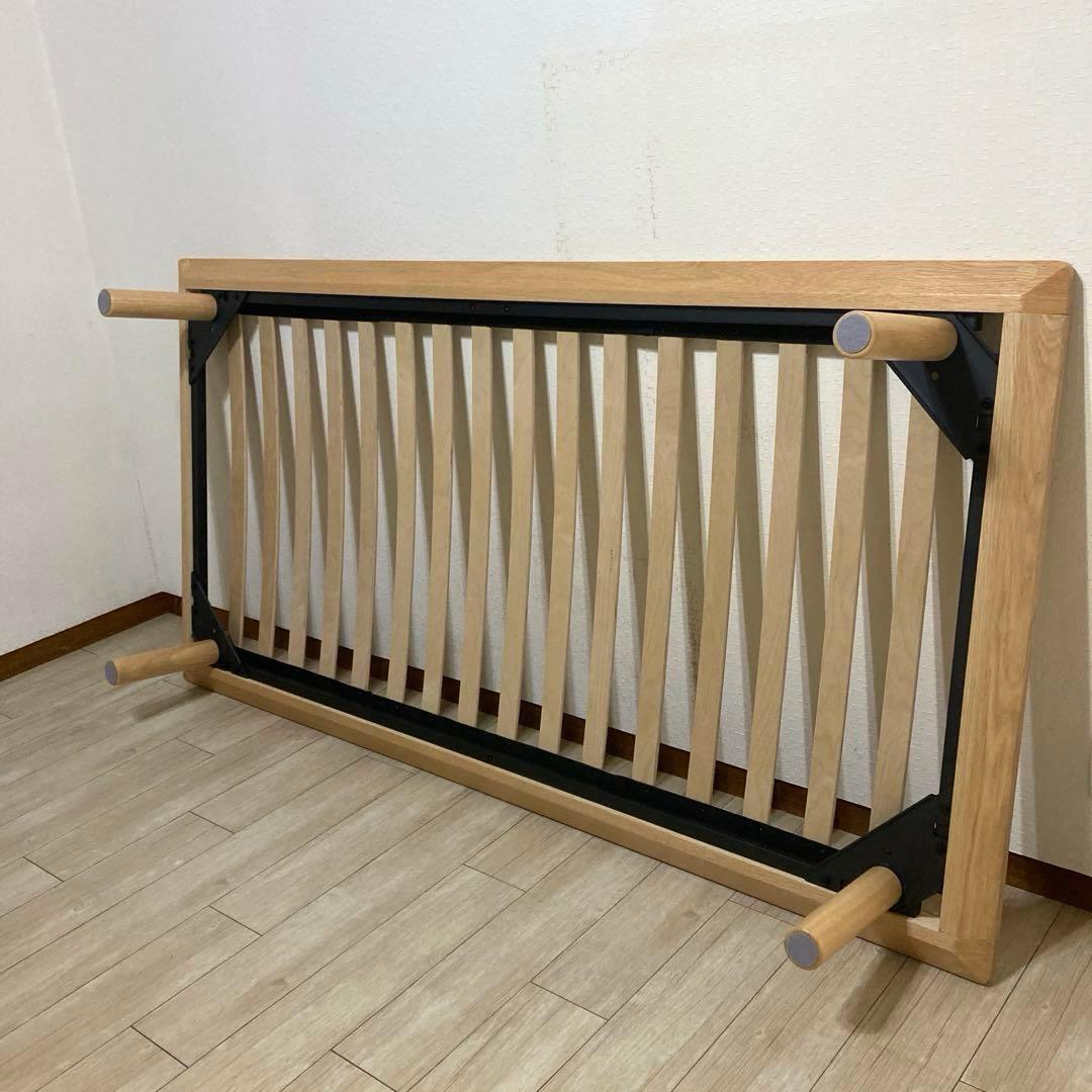 【自社配送エリア限定販売】MUJI/無印良品/オーク材木製ベッドフレームSサイズ