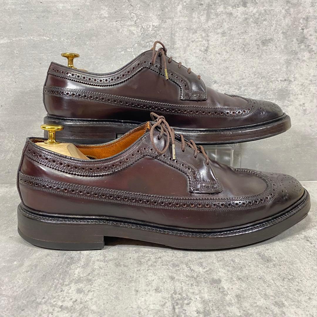 【70s】フローシャイム インペリアル コードバン ウイングチップ 27.5