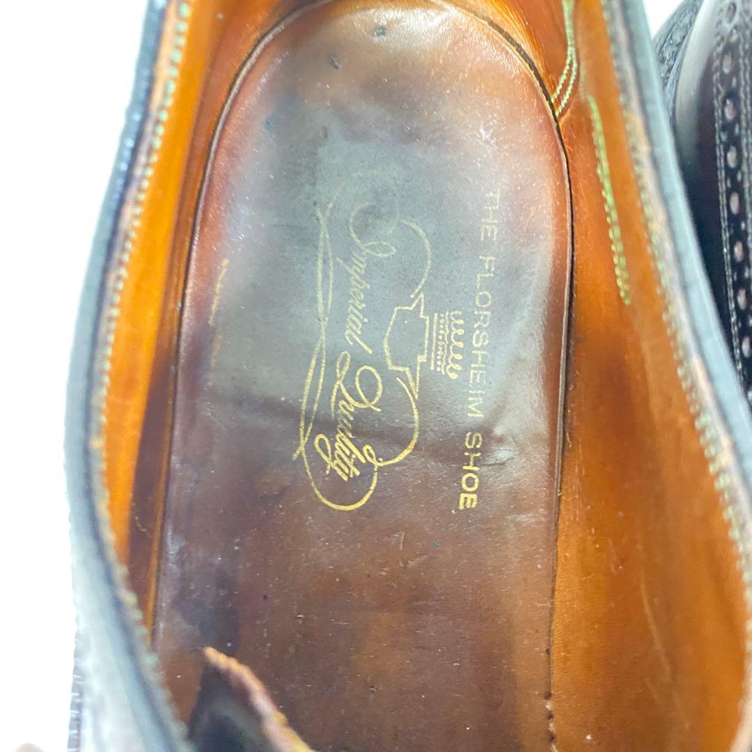 【70s】フローシャイム インペリアル コードバン ウイングチップ 27.5