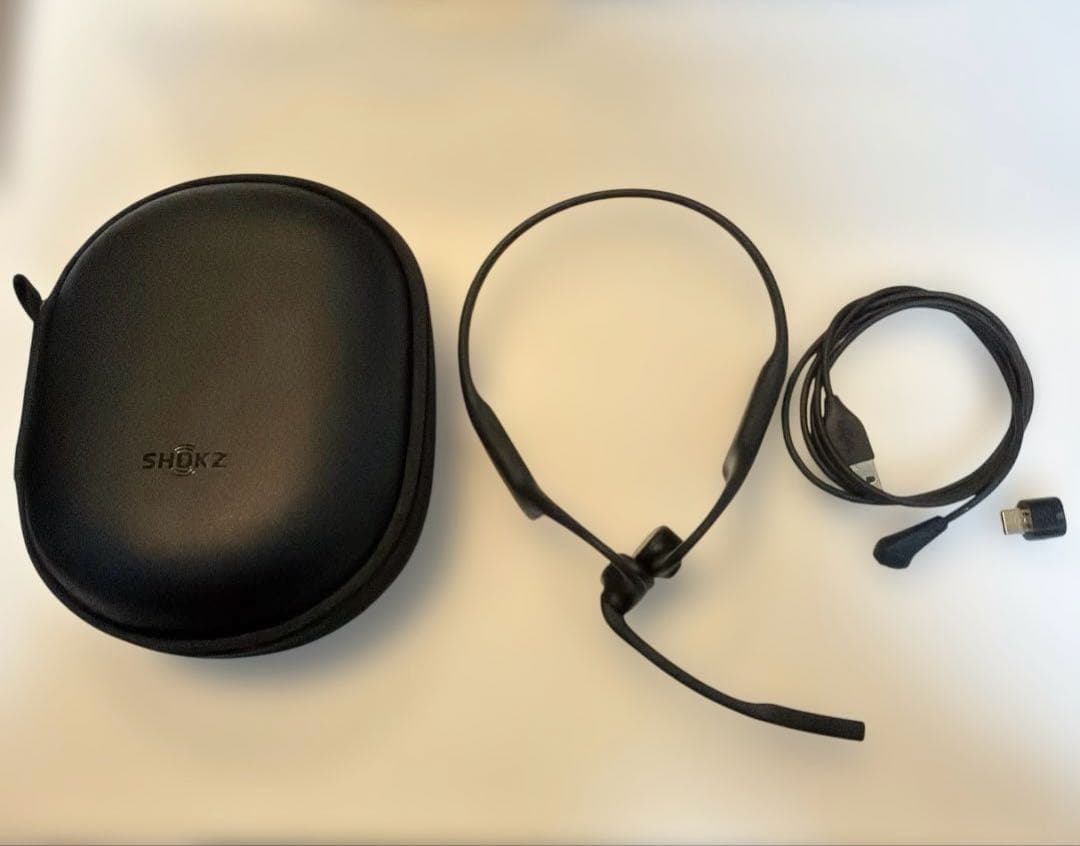 SHOKZ OPENCOMM 2 骨伝導ヘッドセット ブラック