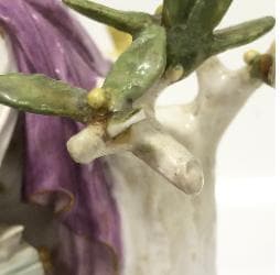 マイセン風 フィギュリン ミューズとキューピッド 高さ21cm（真贋不明）