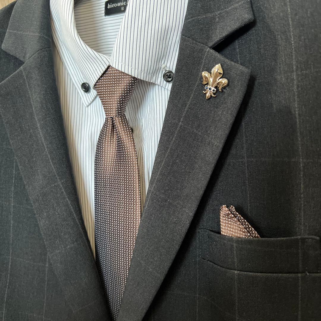 hiromichi nakano キッズスーツ ダークグレー