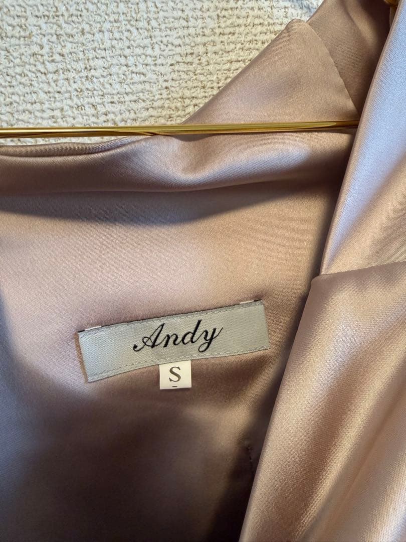 【ANDY/アンディ】 オフショル サテン キャバドレス S