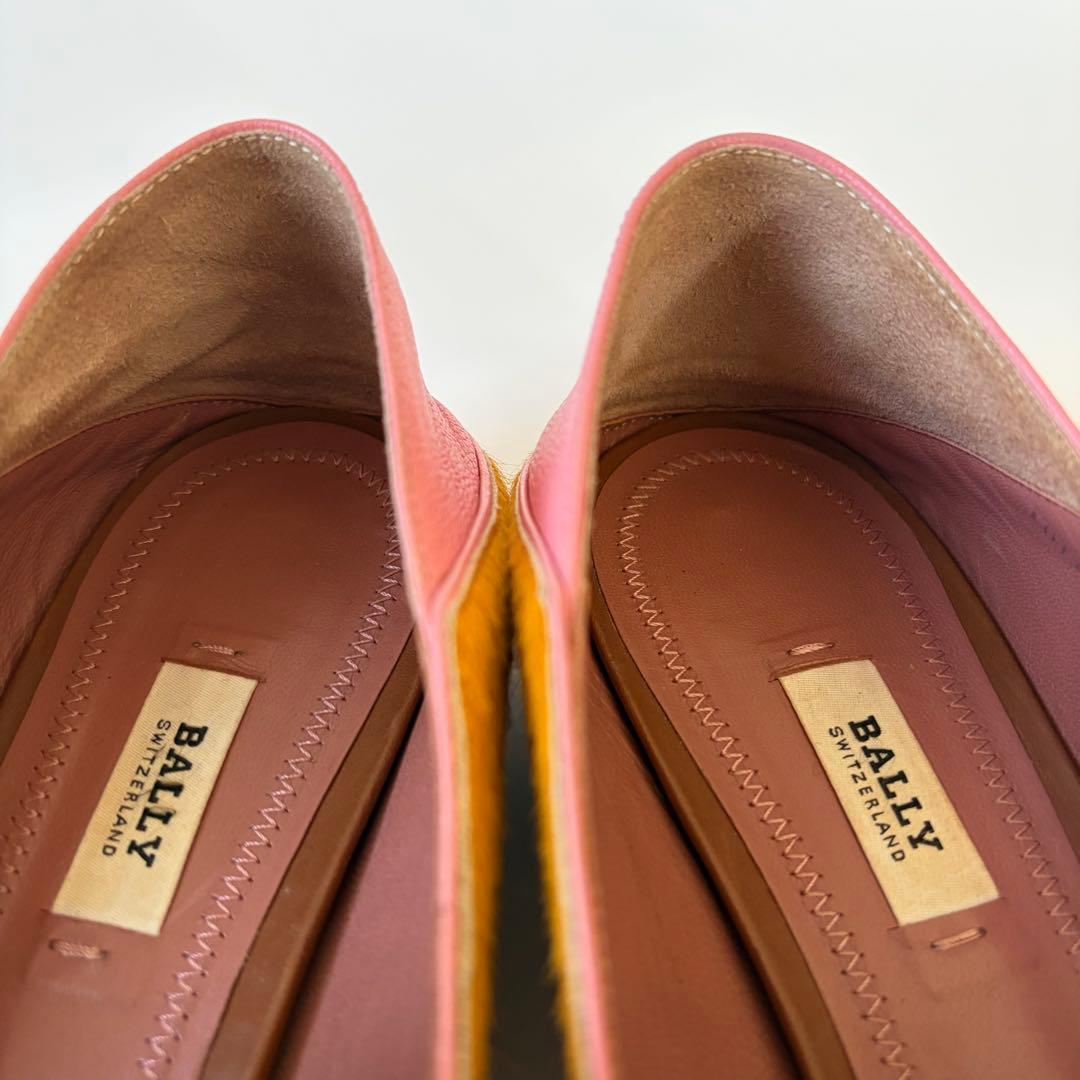 BALLY バリー ハラコ ローファー LOTTIE 39 イエロー　美品