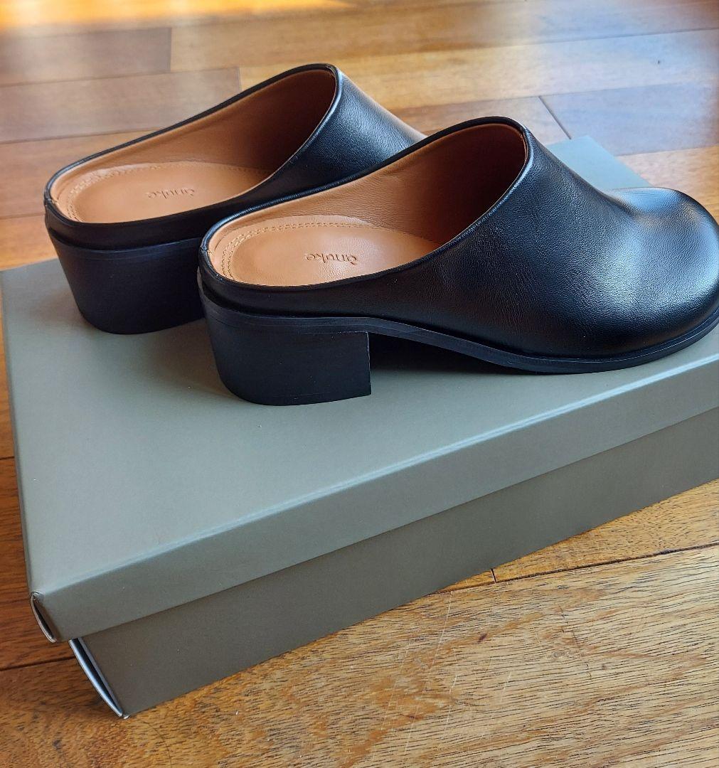 試し履きのみ　anuke Ecoleather Heel Slip-ons 36