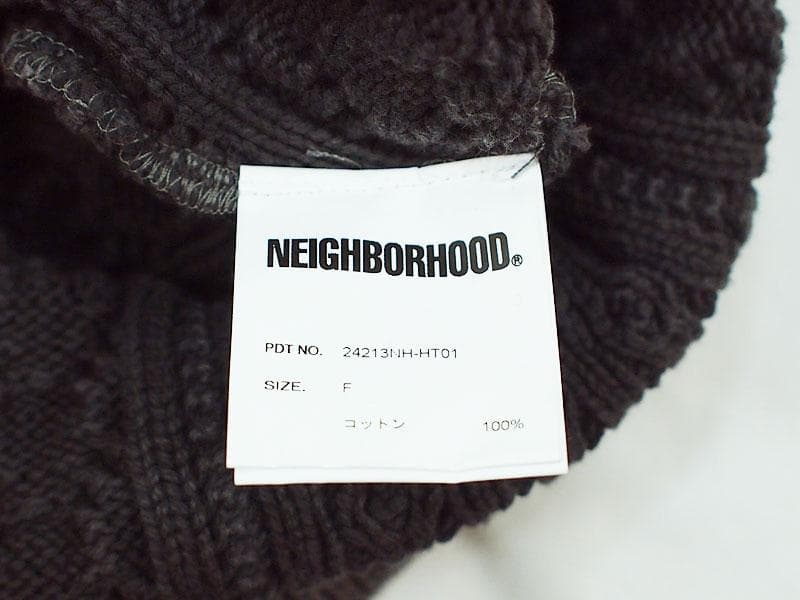 極美 24AW NEIGHBORHOOD WASHED CABLE BEANIE