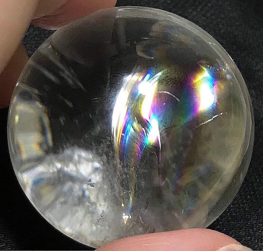 天然石　ブラジル　セラデカブラル産　レムリアンシードクリスタル　スフィア　丸玉