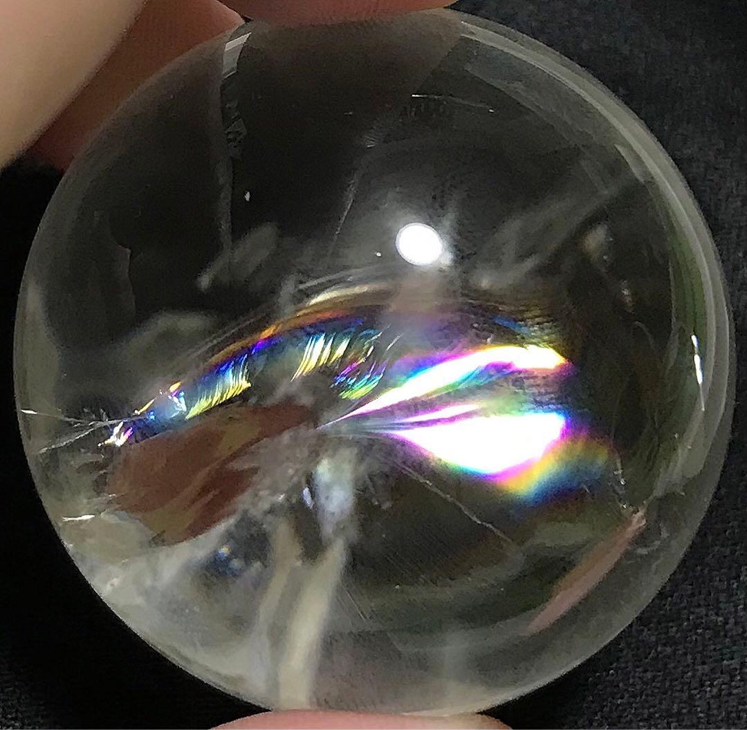 天然石　ブラジル　セラデカブラル産　レムリアンシードクリスタル　スフィア　丸玉