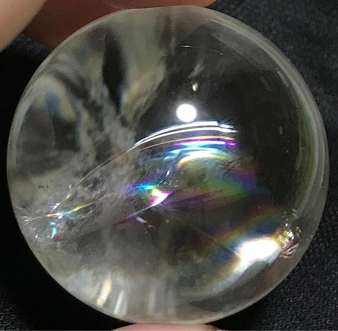 天然石　ブラジル　セラデカブラル産　レムリアンシードクリスタル　スフィア　丸玉