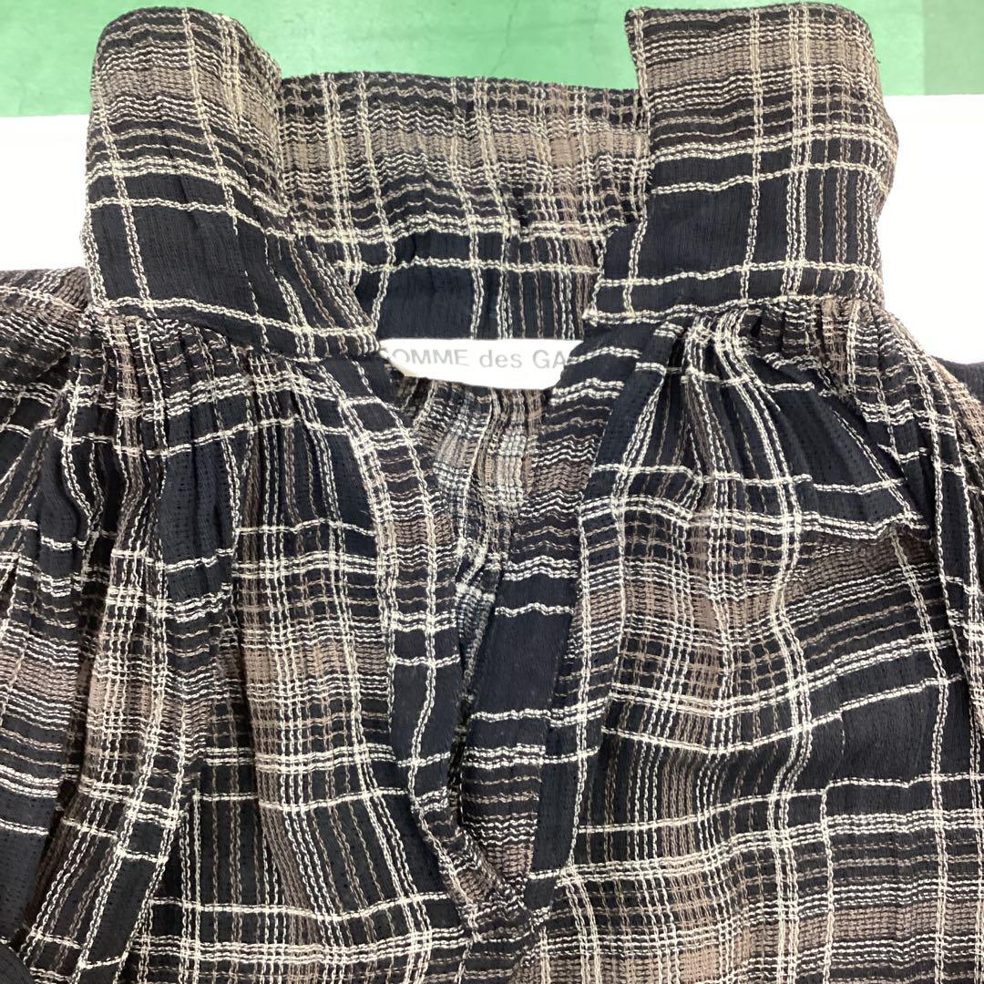 R742K レディースシャツチュニック F 黒レトロ春夏コムデギャルソン4/24