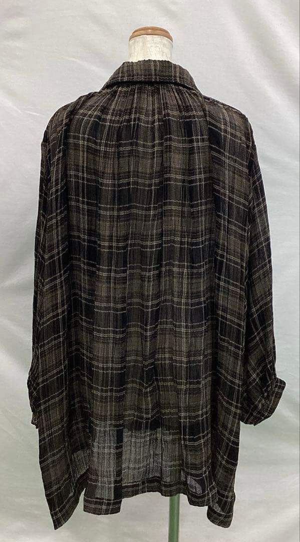 R742K レディースシャツチュニック F 黒レトロ春夏コムデギャルソン4/24