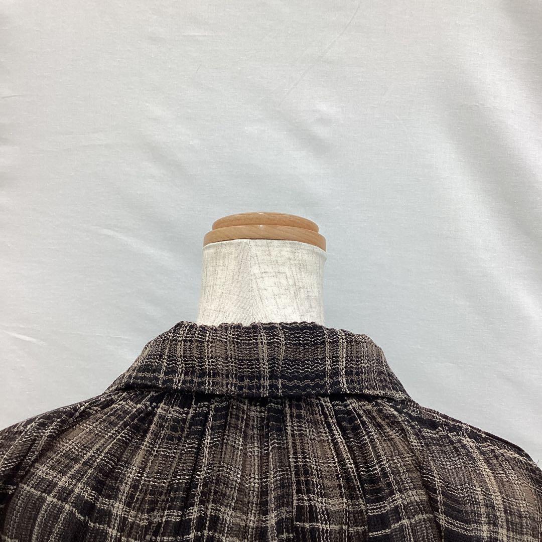 R742K レディースシャツチュニック F 黒レトロ春夏コムデギャルソン4/24