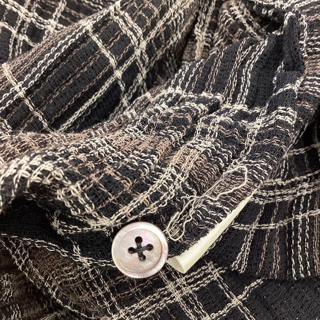 R742K レディースシャツチュニック F 黒レトロ春夏コムデギャルソン4/24