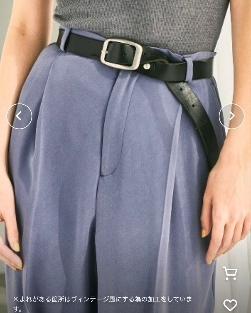 小物 Vintage Leather Belt todayful