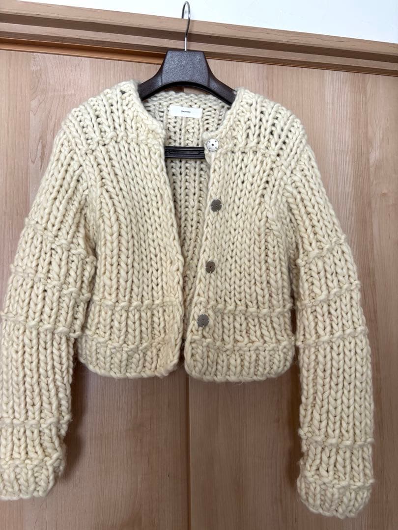 OHOTORO クリームニットカーディガン