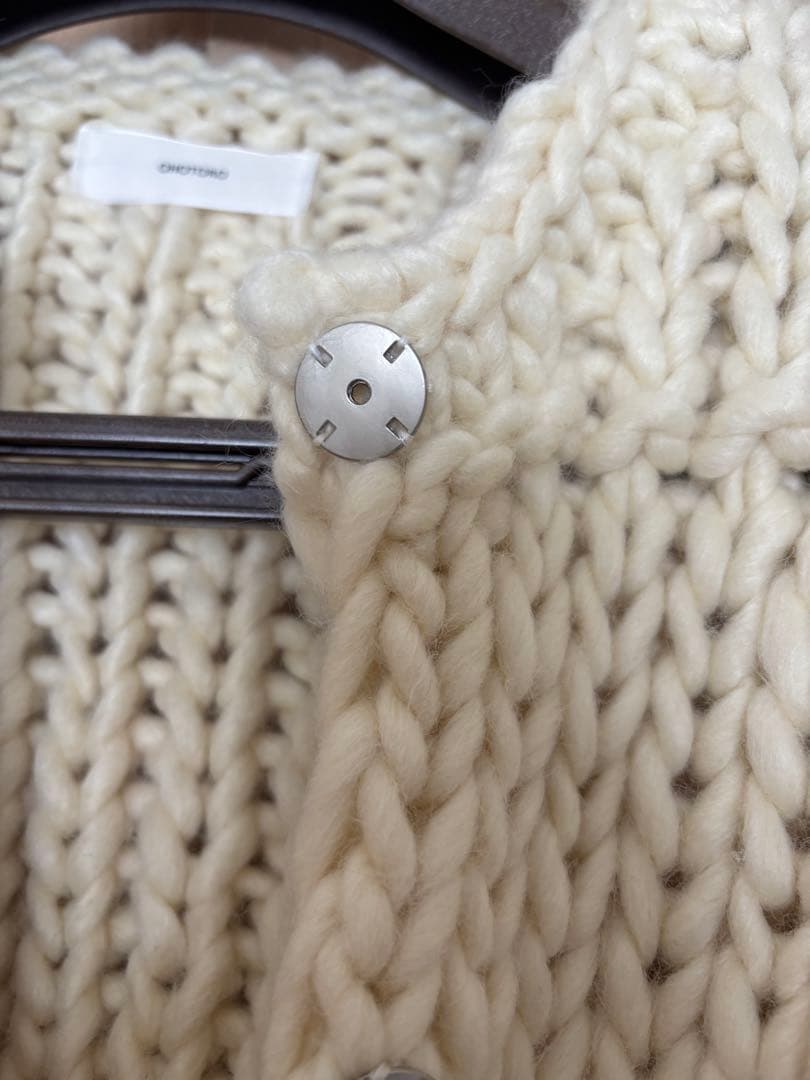 OHOTORO クリームニットカーディガン